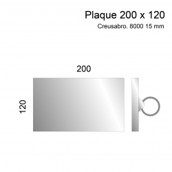 Plaque 200 X 120