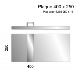 Plaque 400 X 250