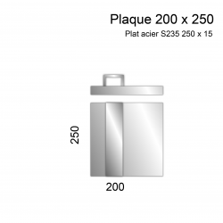 Plaque 200 X 250