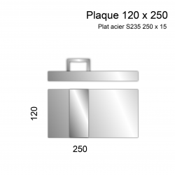 Plaque 120 X 250