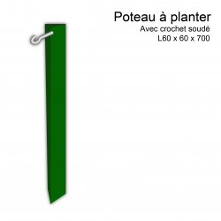 Poteau à planter avec...
