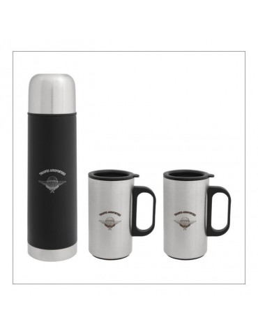 COFFRET BOUTEILLE ET TASSES TAP