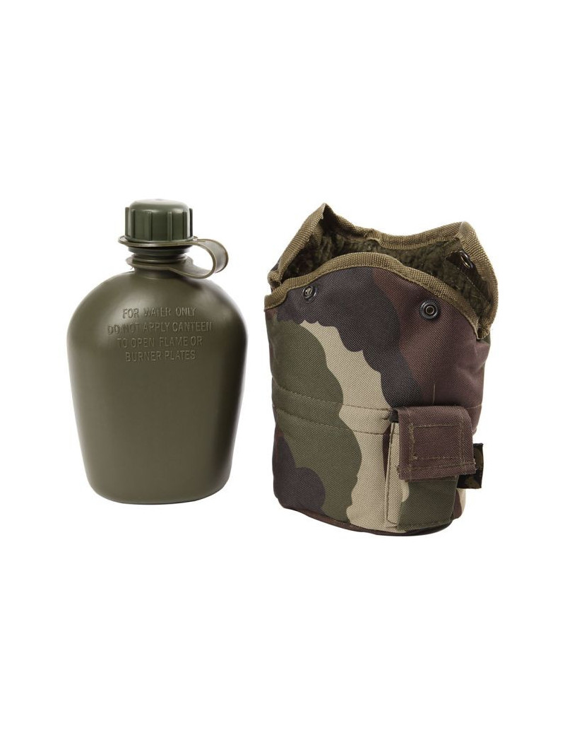 GOURDE US 1L + HOUSSE SYSTEME "MOLLE"