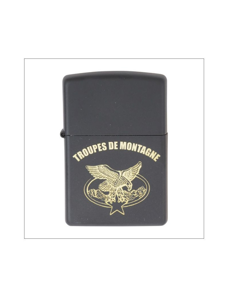 BRIQUET ZIPPO TROUPES DE MONTAGNE NOIR