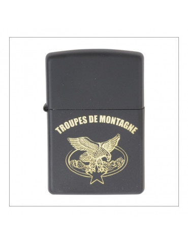 BRIQUET ZIPPO TROUPES DE MONTAGNE NOIR