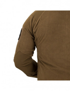 veste à capuche alpha - polaire quadrillée