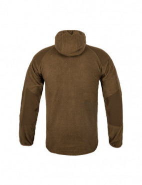 veste à capuche alpha - polaire quadrillée